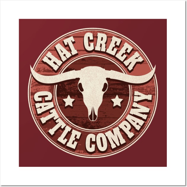 Hat Creek Cattle Company Logo Wall Art by robotrobotROBOT